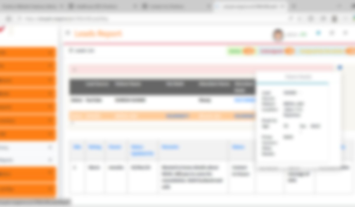 Healthcare CRM Screenshot
